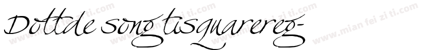 Dottde song tisquarereg字体转换